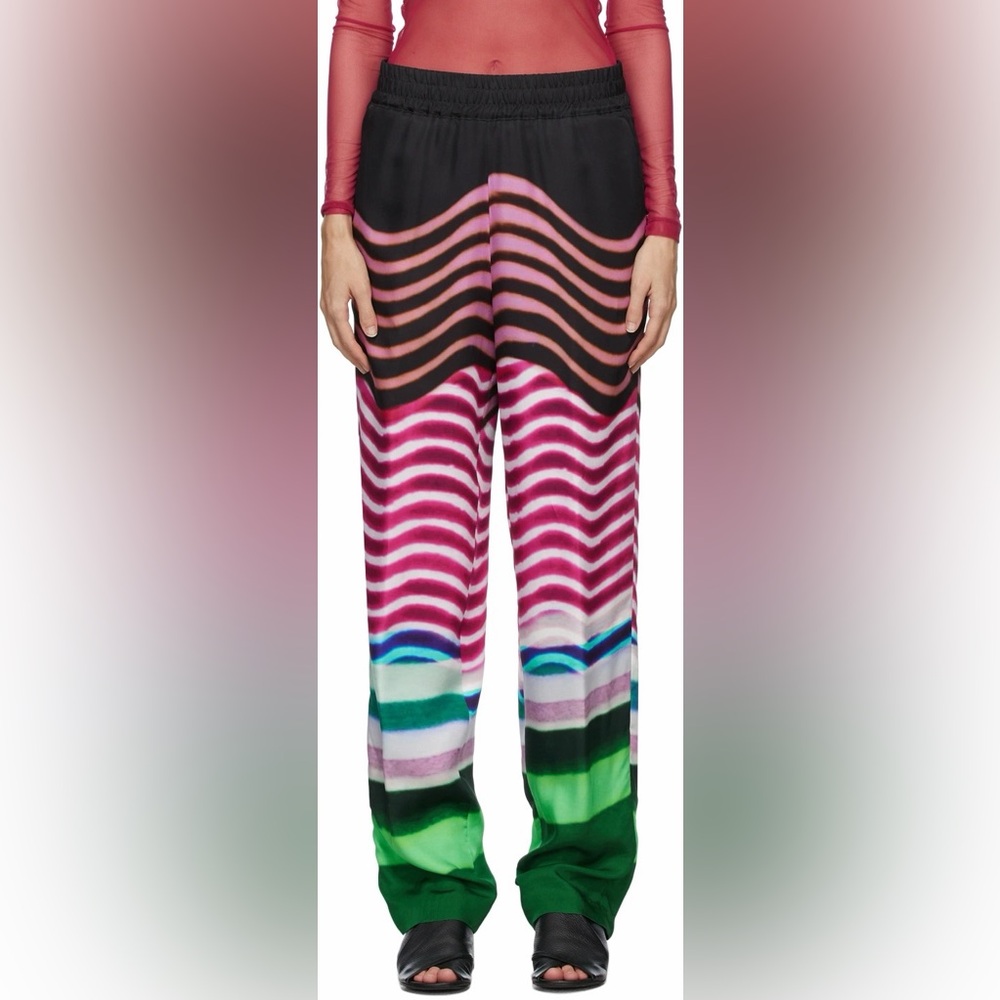 Dries Van Noten x Len Lye Multicolor Women's Trousers size 38